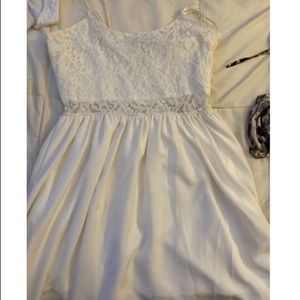 White lace dress